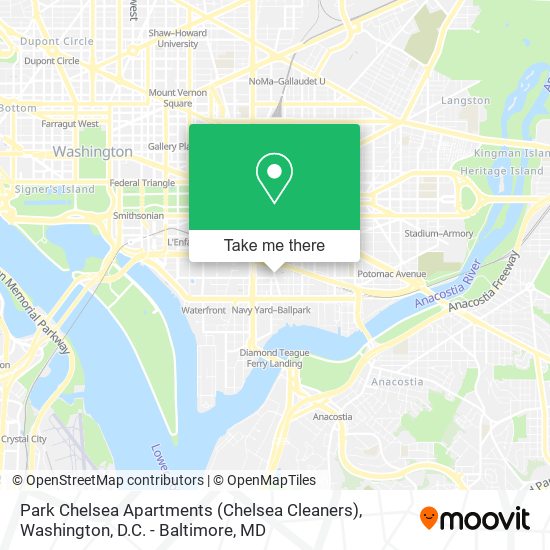 Mapa de Park Chelsea Apartments (Chelsea Cleaners)