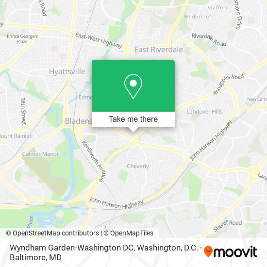 Wyndham Garden-Washington DC map
