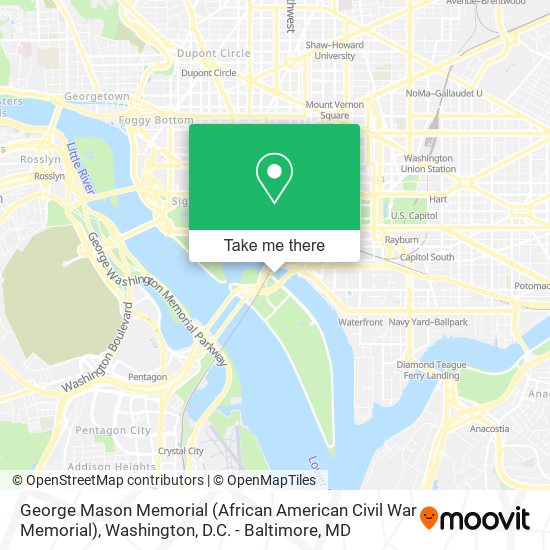 Mapa de George Mason Memorial (African American Civil War Memorial)