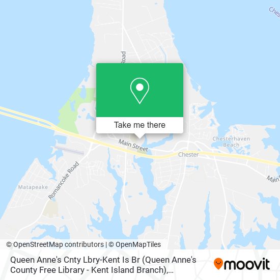 Queen Anne's Cnty Lbry-Kent Is Br (Queen Anne's County Free Library - Kent Island Branch) map