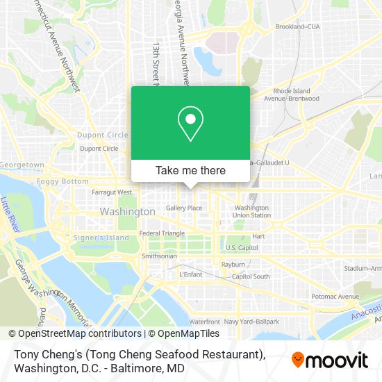 Tony Cheng's (Tong Cheng Seafood Restaurant) map