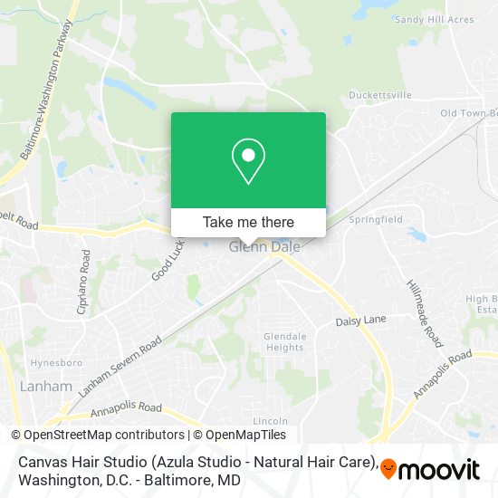 Canvas Hair Studio (Azula Studio - Natural Hair Care) map