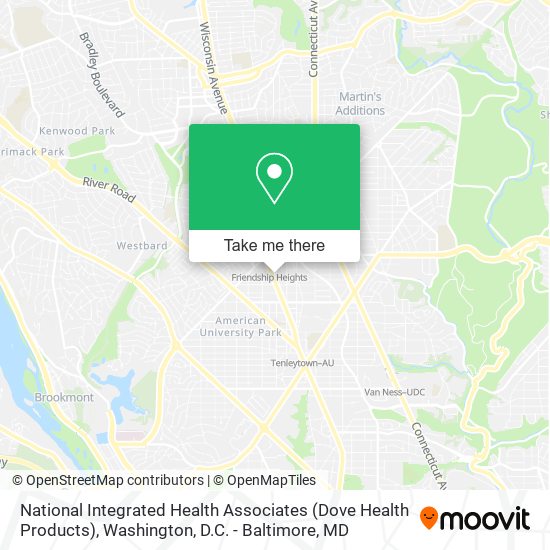 National Integrated Health Associates (Dove Health Products) map