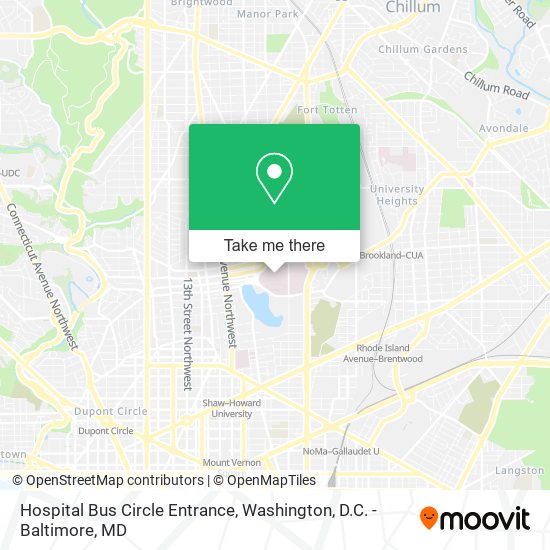 Hospital Bus Circle Entrance map