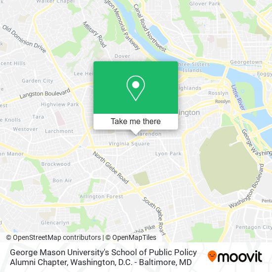George Mason University's School of Public Policy Alumni Chapter map