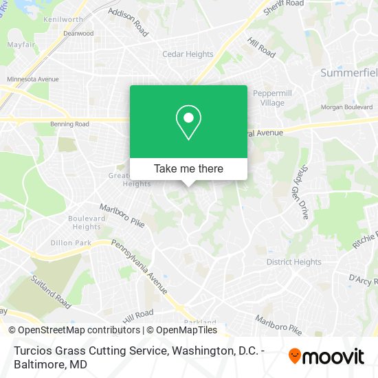 Mapa de Turcios Grass Cutting Service