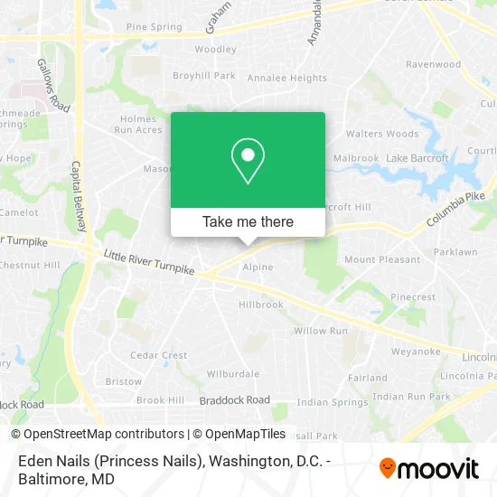 Eden Nails (Princess Nails) map