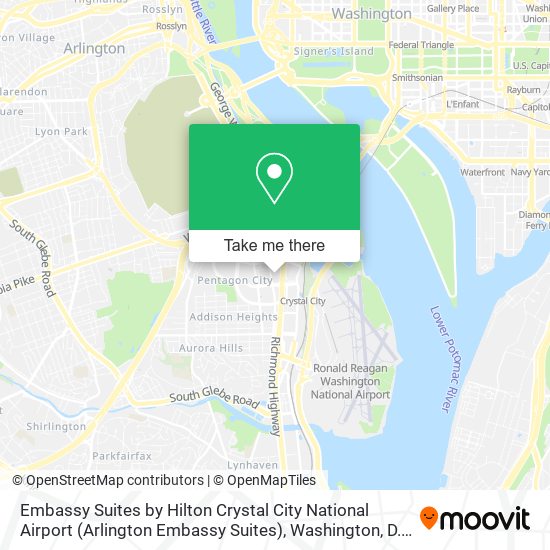 Mapa de Embassy Suites by Hilton Crystal City National Airport (Arlington Embassy Suites)