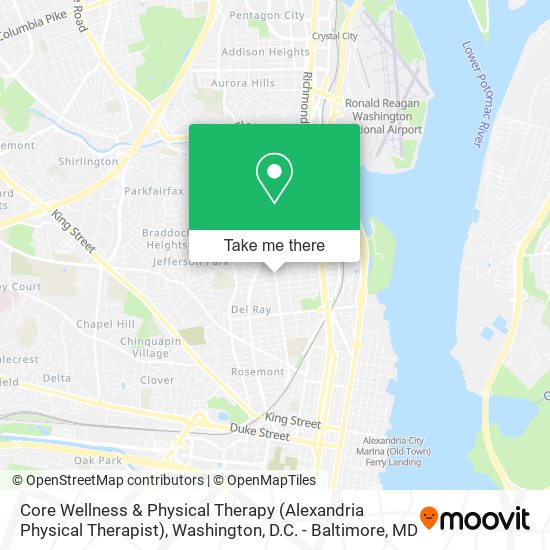 Core Wellness & Physical Therapy (Alexandria Physical Therapist) map