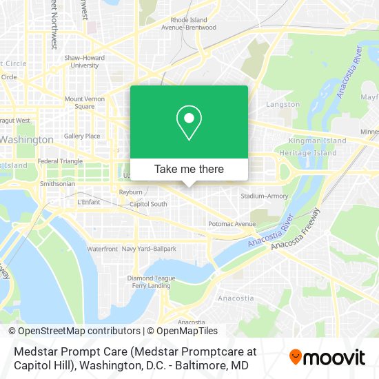 Medstar Prompt Care (Medstar Promptcare at Capitol Hill) map