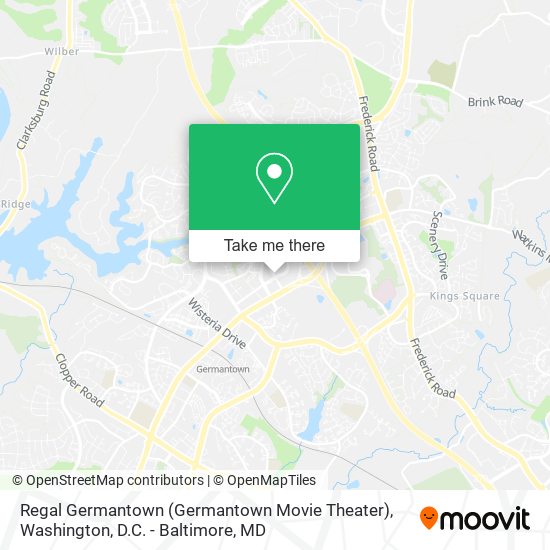 Mapa de Regal Germantown (Germantown Movie Theater)