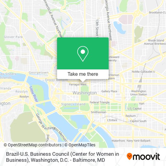 Brazil-U.S. Business Council (Center for Women in Business) map
