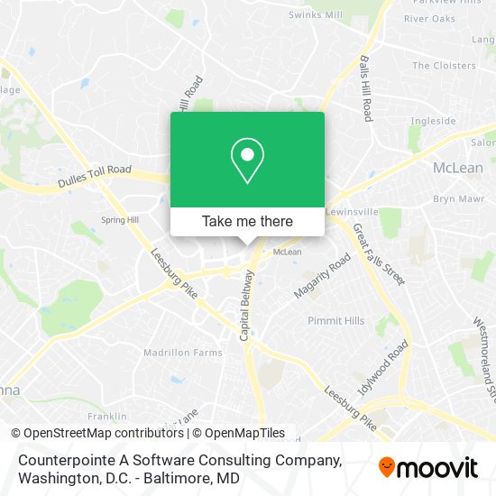 Counterpointe A Software Consulting Company map