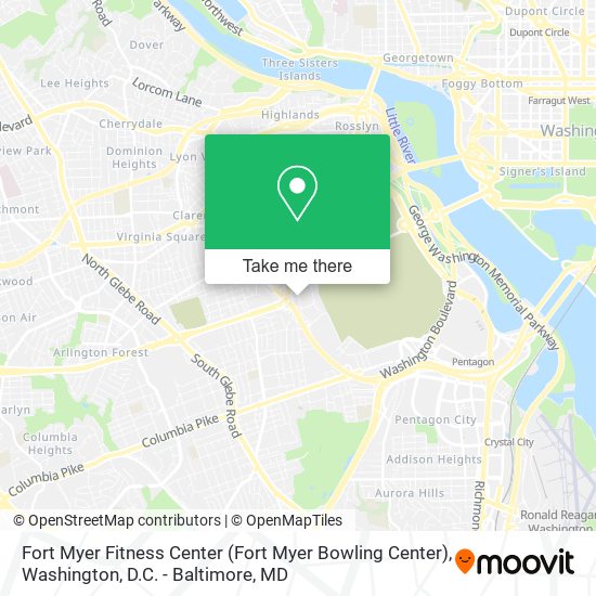Fort Myer Fitness Center map