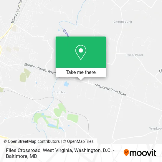 Files Crossroad, West Virginia map