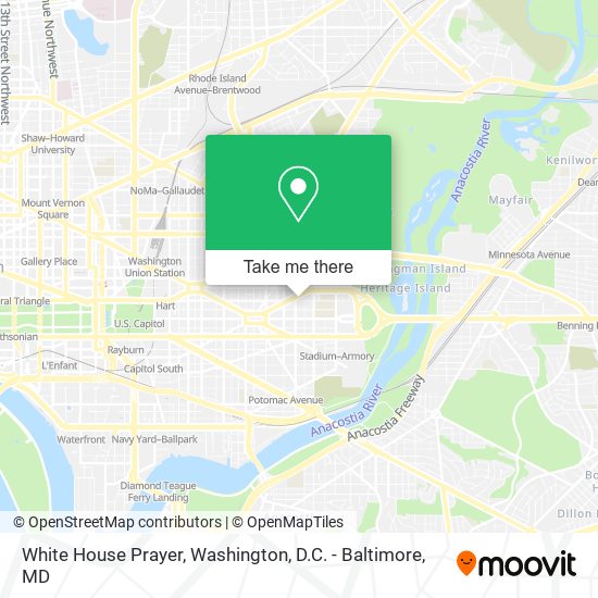 Mapa de White House Prayer