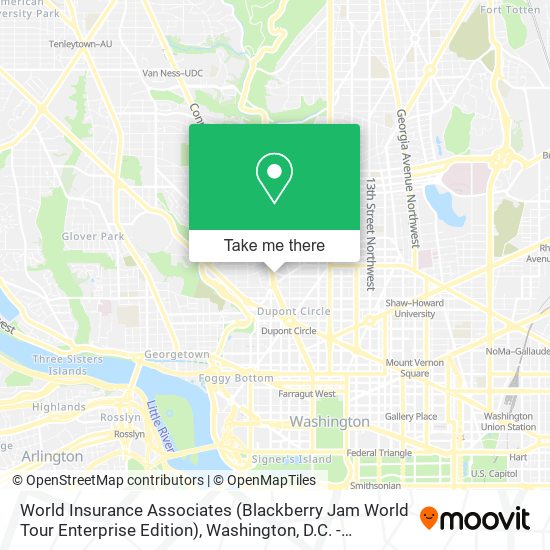 World Insurance Associates (Blackberry Jam World Tour Enterprise Edition) map