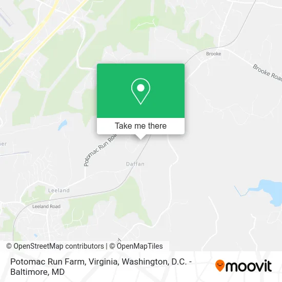 Potomac Run Farm, Virginia map