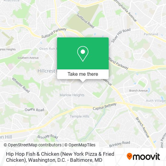 Hip Hop Fish & Chicken (New York Pizza & Fried Chicken) map