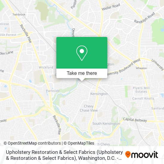 Upholstery Restoration & Select Fabrics map