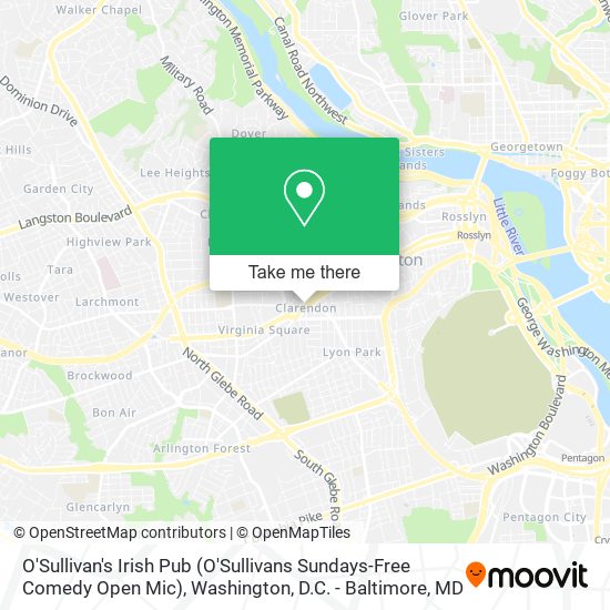 Mapa de O'Sullivan's Irish Pub (O'Sullivans Sundays-Free Comedy Open Mic)