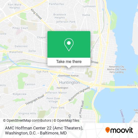 Mapa de AMC Hoffman Center 22 (Amc Theaters)