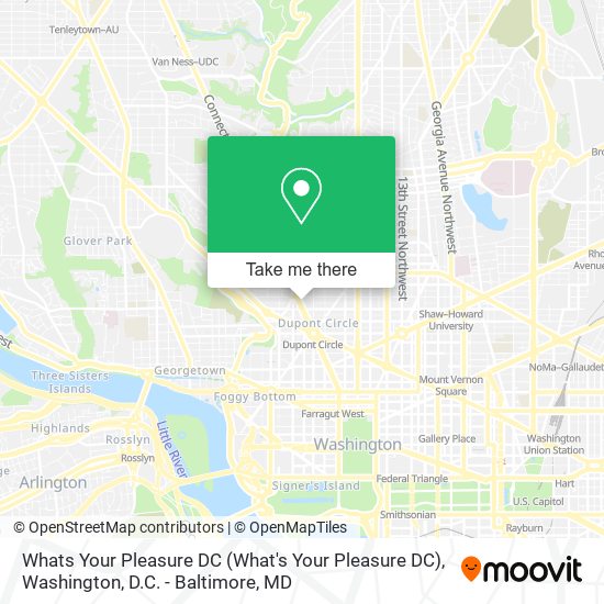 Mapa de Whats Your Pleasure DC (What's Your Pleasure DC)