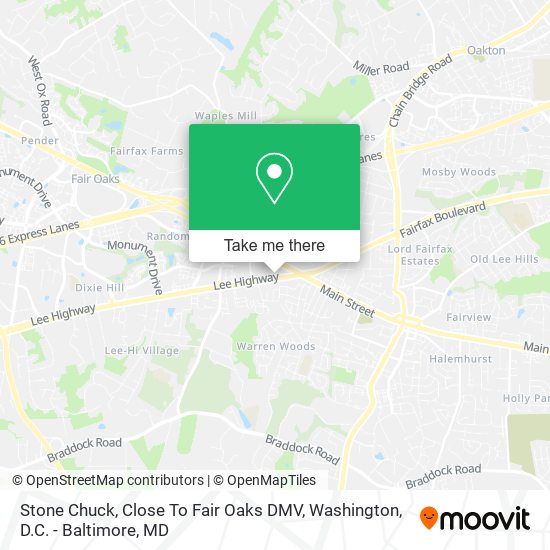 Mapa de Stone Chuck, Close To Fair Oaks DMV