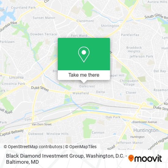 Black Diamond Investment Group map
