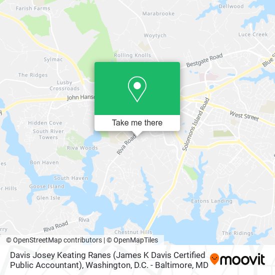 Mapa de Davis Josey Keating Ranes (James K Davis Certified Public Accountant)