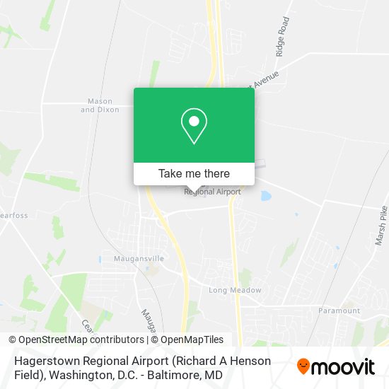 Hagerstown Regional Airport (Richard A Henson Field) map