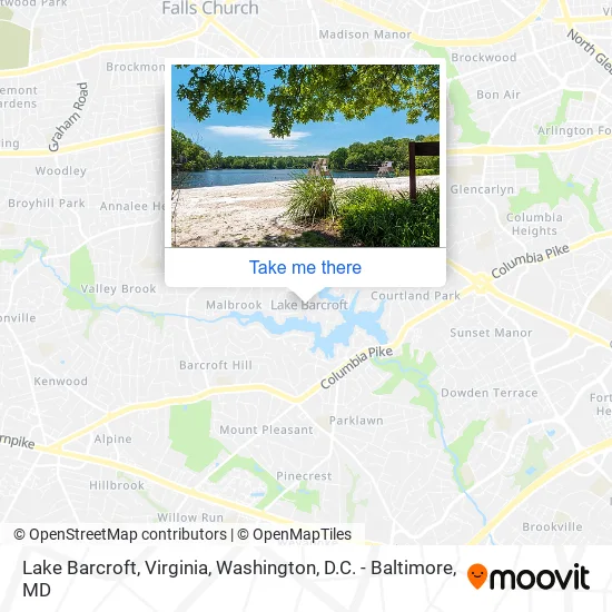 Lake Barcroft, Virginia map