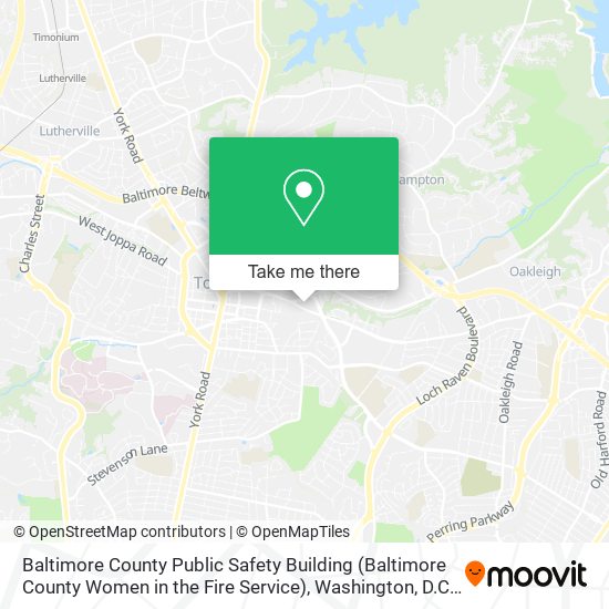 Baltimore County Public Safety Building (Baltimore County Women in the Fire Service) map
