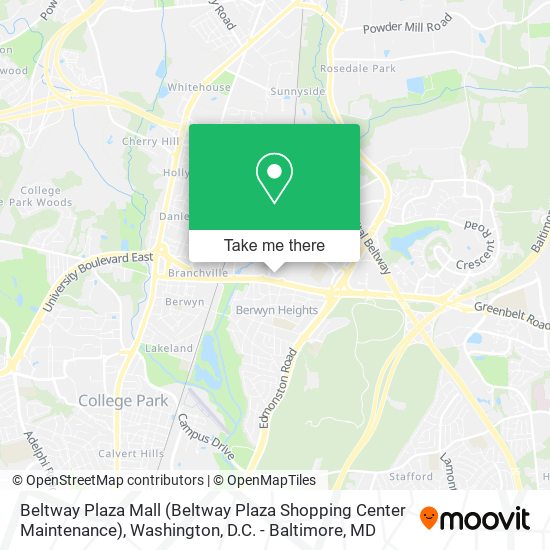 Mapa de Beltway Plaza Mall (Beltway Plaza Shopping Center Maintenance)