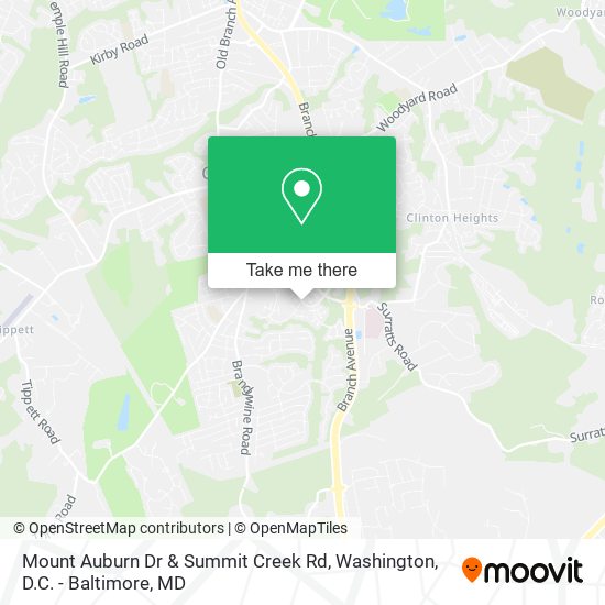 Mount Auburn Dr & Summit Creek Rd map