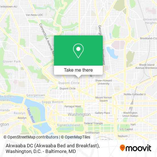 Akwaaba DC (Akwaaba Bed and Breakfast) map
