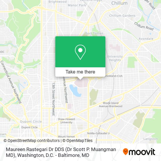 Mapa de Maureen Rastegari Dr DDS (Dr Scott P. Muangman MD)