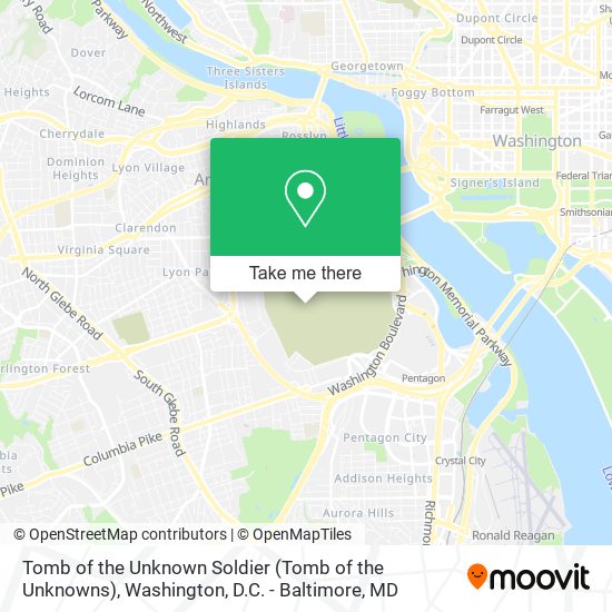 Mapa de Tomb of the Unknown Soldier (Tomb of the Unknowns)