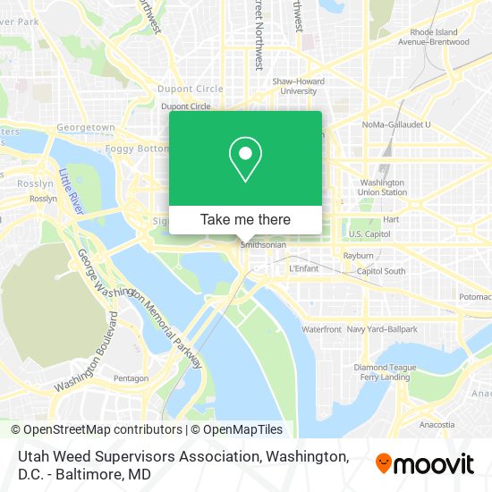 Mapa de Utah Weed Supervisors Association