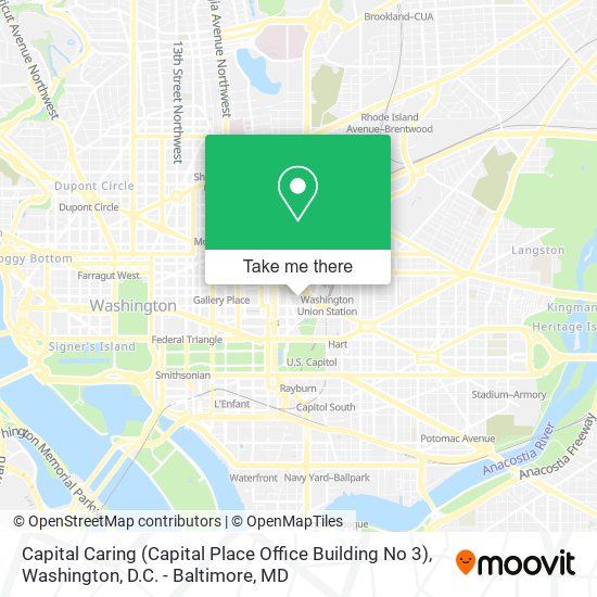 Mapa de Capital Caring (Capital Place Office Building No 3)