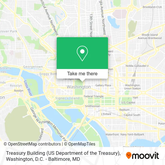 Treasury Building (US Department of the Treasury) map