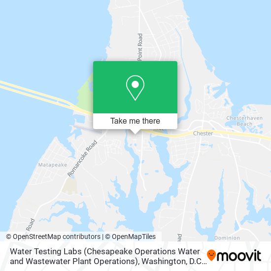 Mapa de Water Testing Labs (Chesapeake Operations Water and Wastewater Plant Operations)