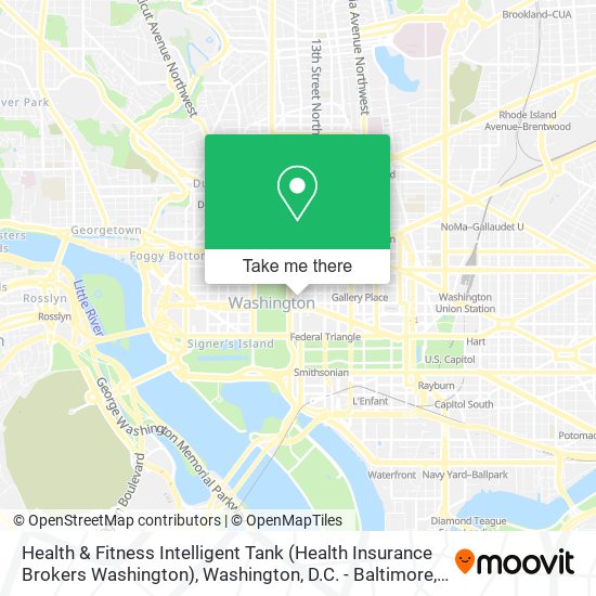 Mapa de Health & Fitness Intelligent Tank (Health Insurance Brokers Washington)