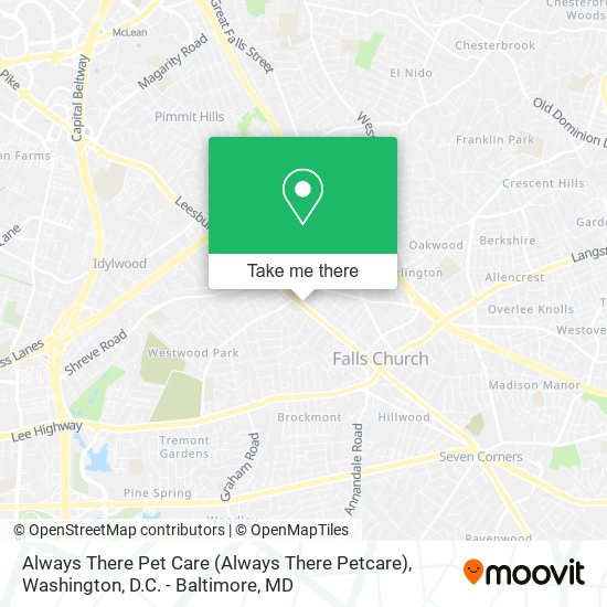 Mapa de Always There Pet Care (Always There Petcare)