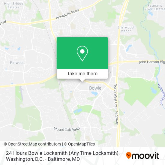 24 Hours Bowie Locksmith (Any Time Locksmith) map