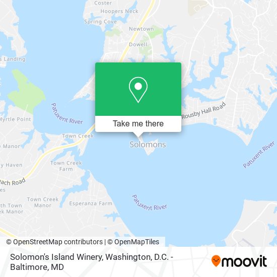 Solomon's Island Winery map