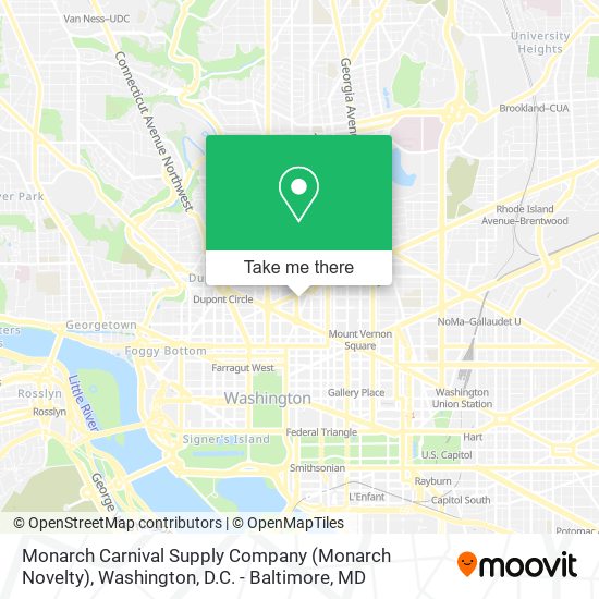 Monarch Carnival Supply Company (Monarch Novelty) map