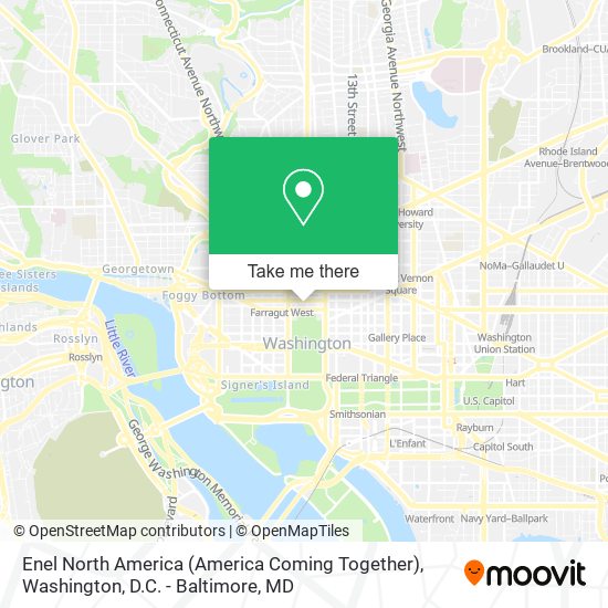 Mapa de Enel North America (America Coming Together)
