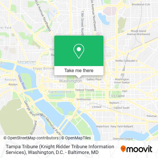 Tampa Tribune (Knight Ridder Tribune Information Services) map