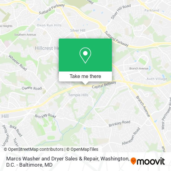 Marcs Washer and Dryer Sales & Repair map